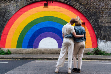 Business supporting Pride, pride rainbow